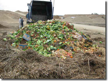 A delivery of food waste