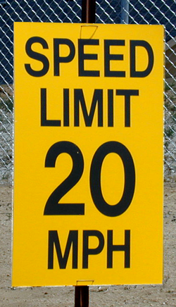 RT Donovan Speed Limit 20 mph